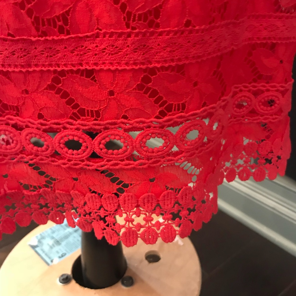 Laundry red lace dress size 6 - Picture 6 of 7